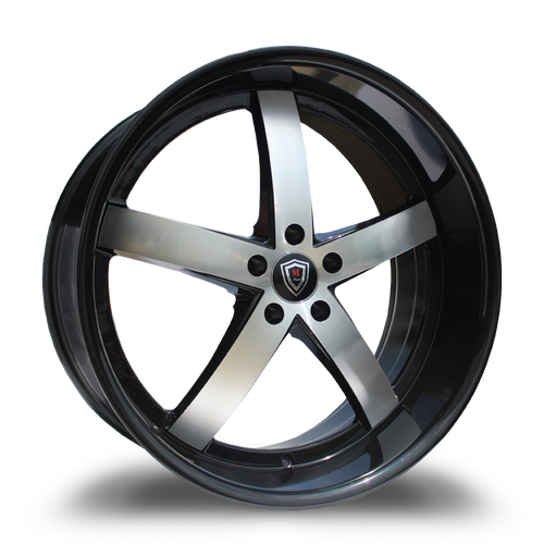 MARQUEE WHEELS M5330B 5x115 22x9+15 BLACK / MACHINED