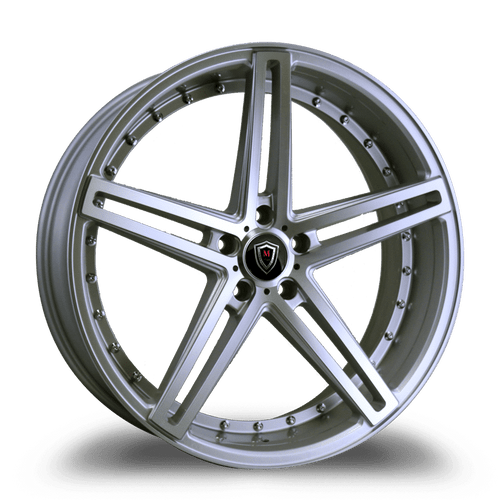 MARQUEE WHEELS M5334 5x114.3 22x9+35 SILVER / MACHINED