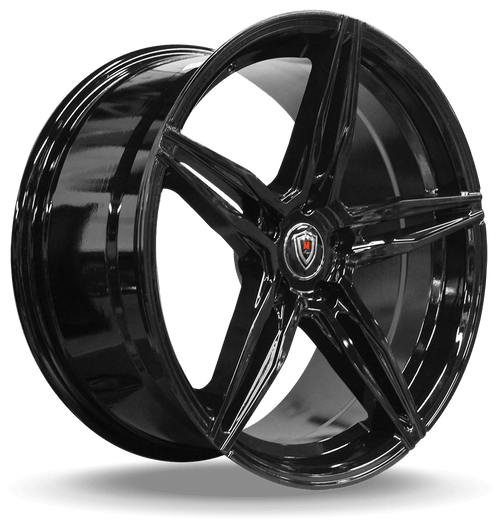 MARQUEE WHEELS M8888 5x115 18x8.5+15 BLACK - GLOSSY BLACK