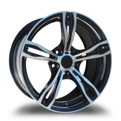 REPLICA WHEELS R5056 5x120 19x8.5+35 BLACK MACHINE