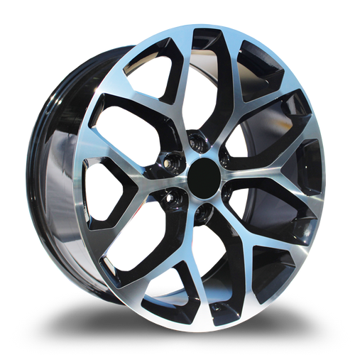 REPLICA WHEELS R6701 6x139.7 22x9+31 BLACK / MACHINED