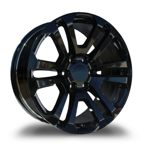 REPLICA WHEELS R6702 6x139.7 22x9+31 BLACK - GLOSSY BLACK