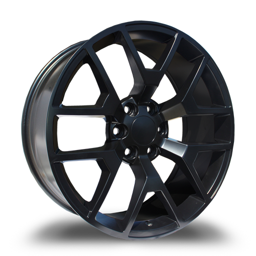 REPLICA WHEELS R6703 6x139.7 20x9+25 BLACK - SATIN BLACK