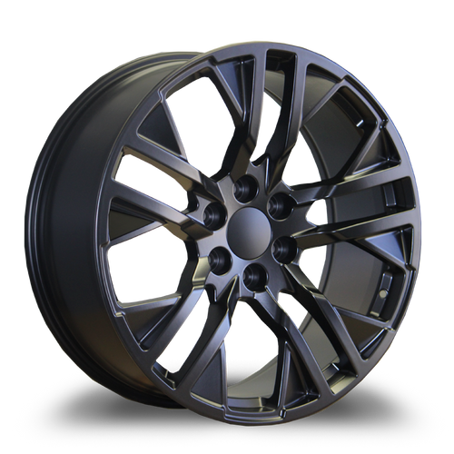 REPLICA WHEELS R6708 6x139.7 22x9+24 BLACK - SATIN BLACK