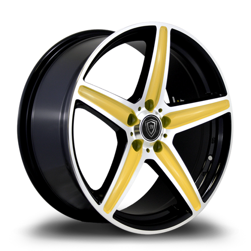 WHITE DIAMOND W253 4x100/4x114.3 15x6+35 GOLD/BLACK