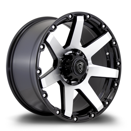 WHITE DIAMOND W2804 5x139.7 20x9+0 BLACK / MACHINED