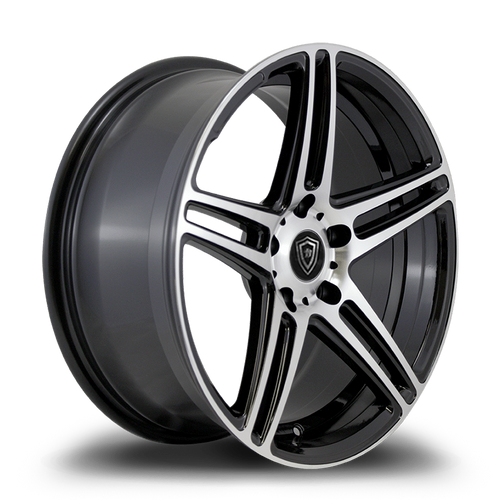 WHITE DIAMOND W3184 5x120 20x9+35 BLACK / MACHINED