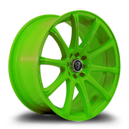 WHITE DIAMOND W3195 4x100/4x114.3 18x8+35 GREEN