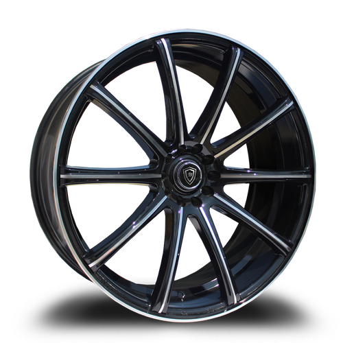 WHITE DIAMOND W3195 5x120 20x8.5+20 BLACK / MACHINED
