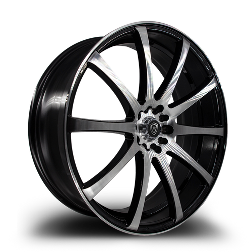 WHITE DIAMOND W3196 5x114.3 20x8.5+35 BLACK / MACHINED