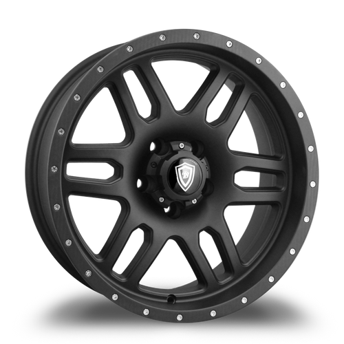 WHITE DIAMOND W3243 5x114.3 17x8-10 BLACK - MATTE BLACK