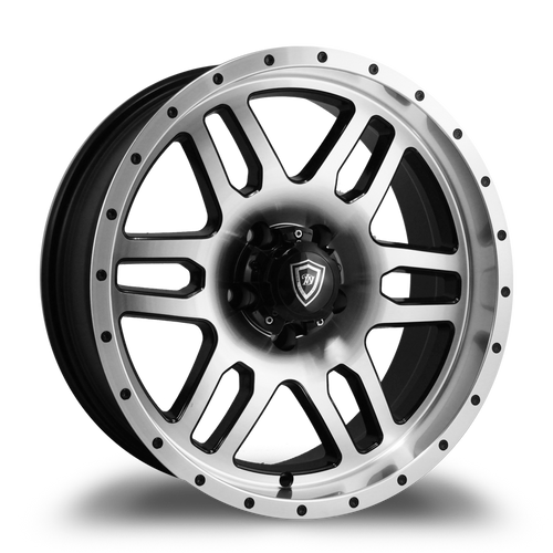 WHITE DIAMOND W3244 5x127 15x8-10 BLACK / MACHINED