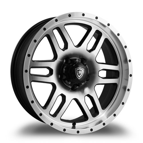 WHITE DIAMOND W3244 5x127 17x8-10 BLACK / MACHINED