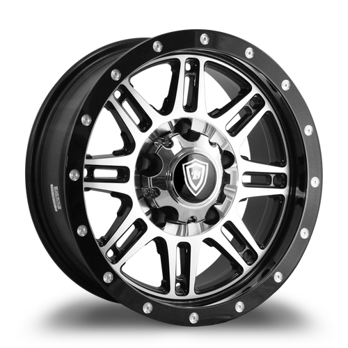 WHITE DIAMOND W3310 5x139.7 17x8-10 BLACK / MACHINED