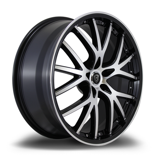 WHITE DIAMOND W530 5x115 20x8.5+20 BLACK / MACHINED