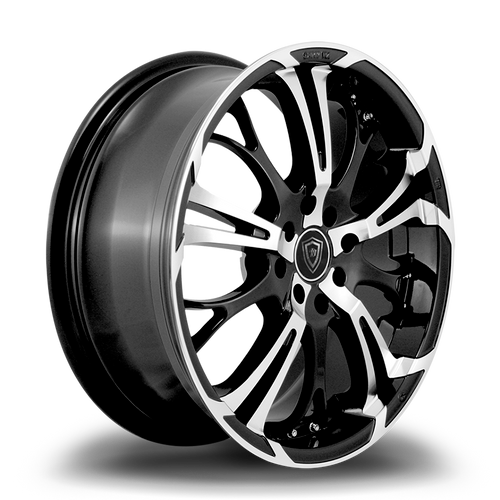WHITE DIAMOND W667 5x110/5x114.3 17x7+35 BLACK / MACHINED