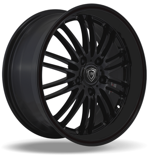 WHITE DIAMOND W820 4x100/4x114.3 17x7.5+35 BLACK  - MATTE BLACK