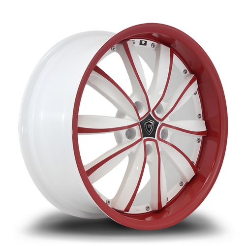 WHITE DIAMOND W981 5x100 18x8+35 WHITE / RED