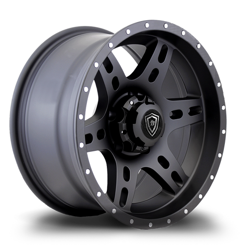 WHITE DIAMOND W2757 5x127 16x8-10 BLACK - MATTE BLACK