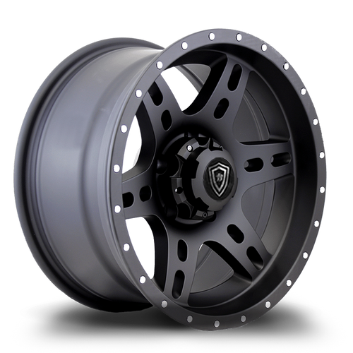 WHITE DIAMOND W2757 5x139.7 16x8-10 BLACK  - MATTE BLACK