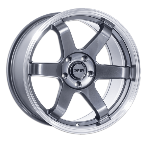 F1R F106 5x114.3 18x9.5 +22 Gunmetal/Polish Lip