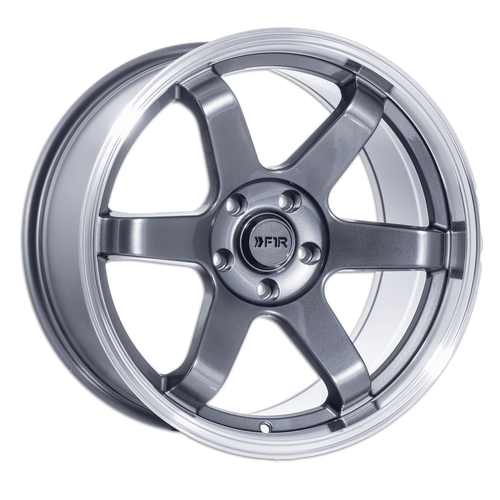 F1R F106 5x114.3 18x9.5 +38 Gunmetal/Polish Lip