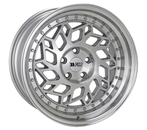 F1R R32 5x114.3 18x9.5 +35 Machine Silver/Polish Lip