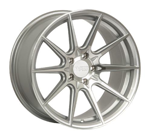 F1R F101 5x114.3 18x9.5 +38 Machine Silver