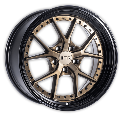 F1R F105 5X114.3 17x8.5 +38 Bronze/Black Lip