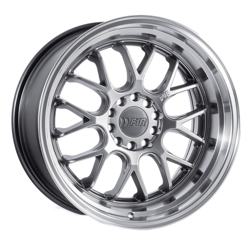 F1R F21 Hyper Black/Polish Lip v2 wheel