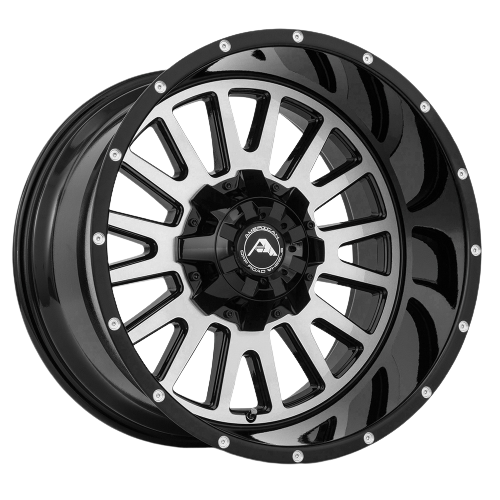 American Off-Road A105 6x135/6x139.7 20x12 -44 Black Milled Spoke
