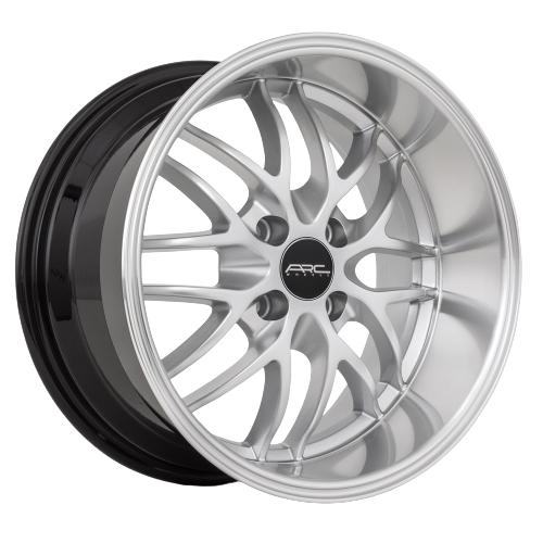 ARC AR3 4x98 16x8.5 +20 Hyper Silver Machine Lip