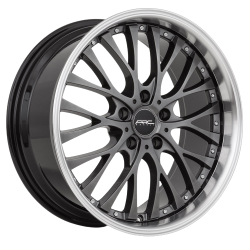 ARC AR6 5x110 18x8 +30 Hyper Black Machine Lip