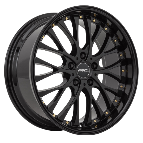 ARC AR6 5x112 18x9  +35 All Black Gold Rivet