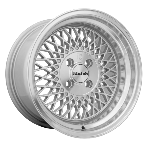 Klutch SL1 4x108 15x8.5  +20 Silver Machined Lip
