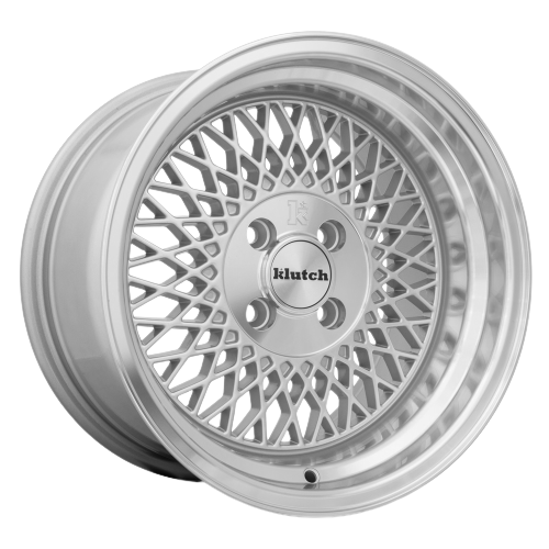 Klutch SL1 4x98 16x8  +20 Silver Machined Lip