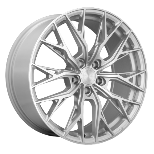 MRR GF5 5x112 18x8.5 +35 Silver Machine Face