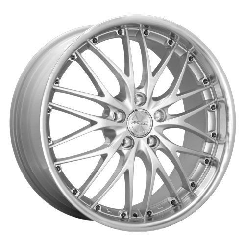 MRR GT1 5x114.3 18x8.5 +20 Hyper Silver Machine Lip