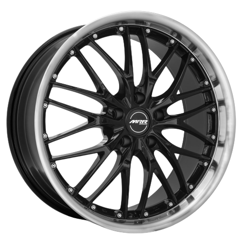 MRR GT1 5x112 18x9.5 +25 Black Machine Lip | ThreePiece.us