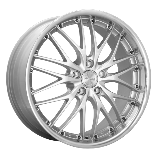 MRR GT1 5x112 18x9.5 +40 Hyper Silver Machine Lip
