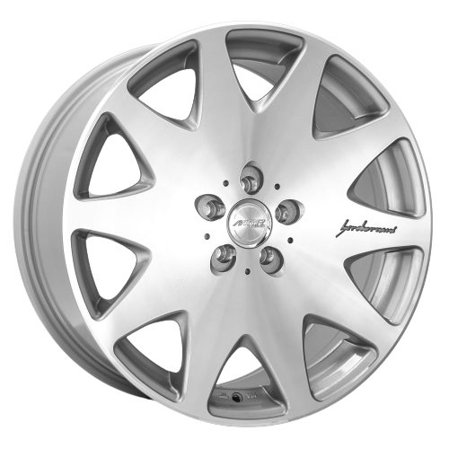 MRR HR3 5x114.3 19x8.5 +20 Silver Machine Face