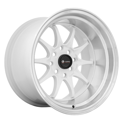Vors TR3 4x108 15x9  +0 White Machine Lip