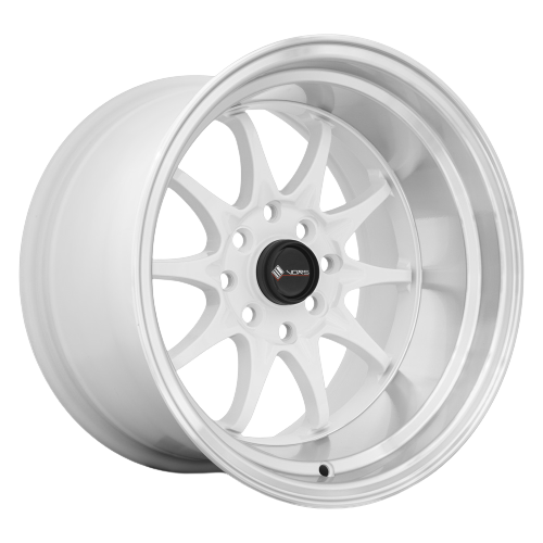 Vors TR3 4x108 16x8 +20 White Machine Lip