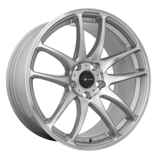 Vors TR4 4x100/4x114.3 17x8 +35 Silver Machine Face wheel for 2017 Mazda MX-5 miata