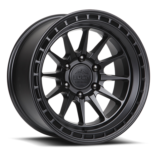 LOCK OFFROAD BAJA 5x127 17x9 +0 Matte Black W Matte Black Ring
