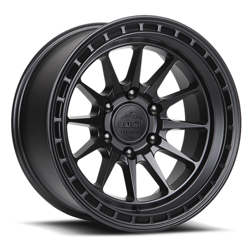 LOCK OFFROAD BAJA 6x139.7 17x9 +0 Matte Black W Matte Black Ring