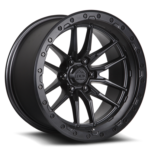 LOCK OFFROAD KRAWLER 5x127 18x9 +1 Matte Black W Matte Black Ring