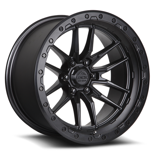 LOCK OFFROAD KRAWLER 8x180 20x10 -18 Matte Black W Matte Black Ring