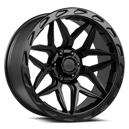 LOCK OFFROAD MATRIX 5x127/5x139.7 22x10 -18 Matte Black W Matte Black Ring