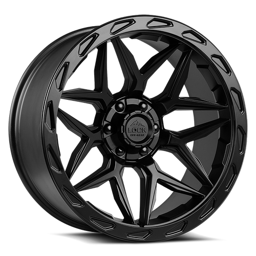 LOCK OFFROAD MATRIX 6x135/6x139.7 22x10 -18 Matte Black W Matte Black Ring
